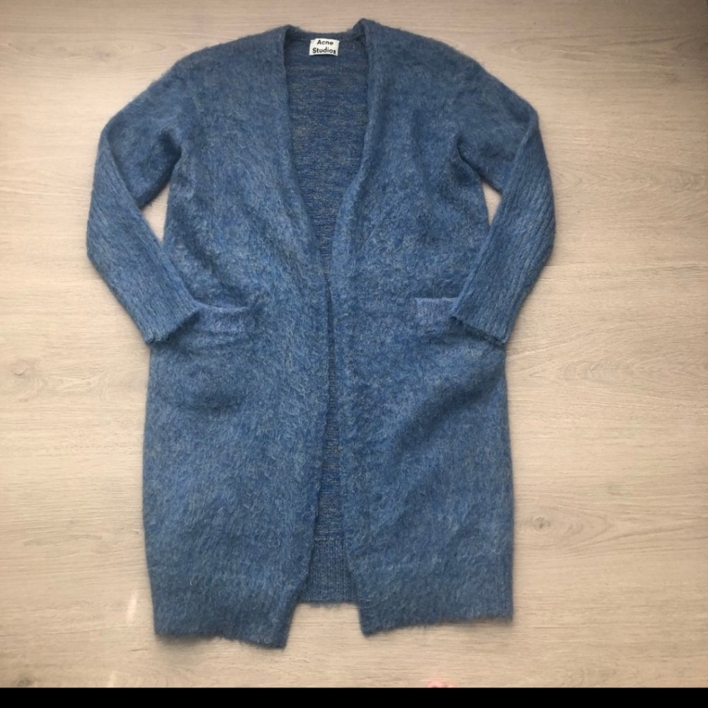 Acne Studios | Blue Raya Mohair Long Cardigan